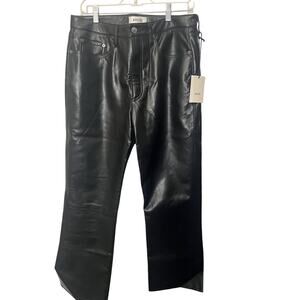 NEW AGOLDE. recycled Leather relaxed boot mid rise pants size 30